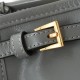 Prada Medium Leather Handbag Grey