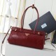 Prada Medium Leather Handbag Red