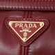 Prada Medium Leather Handbag Red