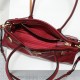 Prada Medium Leather Handbag Red