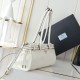 Prada Medium Leather Handbag White