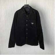 Prada Stretch cotton shirt black