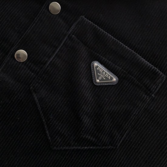 Prada Stretch cotton shirt black