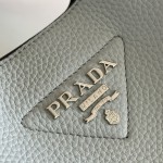 Prada Leather Tote Bag Blue 1BG335