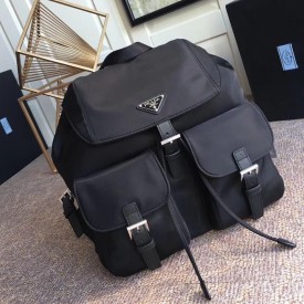 Prada Classic Nylon Backpack Black