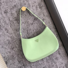 Prada Cleo brushed leather shoulder bag Green