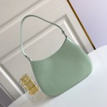 Prada Cleo brushed leather shoulder bag Green