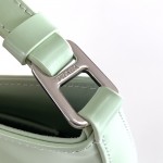 Prada Cleo brushed leather shoulder bag Green