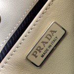 Prada Cleo brushed leather shoulder bag Grey