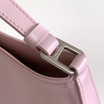 Prada Cleo brushed leather shoulder bag Pink