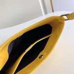 Prada Cleo brushed leather shoulder bag Yellow