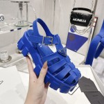 Prada Women Foam Rubber Sandals Blue