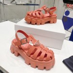 Prada Women Foam Rubber Sandals Pink