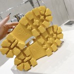 Prada Women Foam Rubber Sandals Yellow