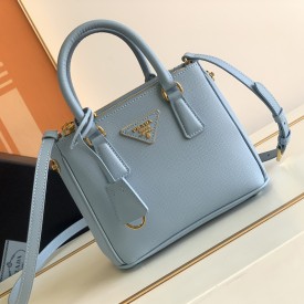 Prada Galleria Saffiano leather mini bag Light Blue