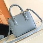 Prada Galleria Saffiano leather mini bag Light Blue