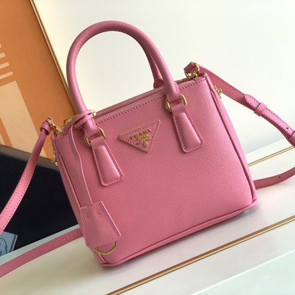 Prada Galleria Saffiano leather mini bag Pink