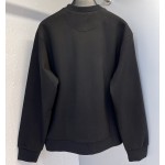 Prada Oversized cotton jersey logo sweatshirt Black