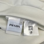 Prada Oversized cotton jersey logo sweatshirt White