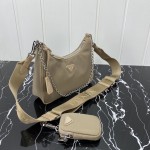 Prada Re-Edition 2005 nylon shoulder bag Beige