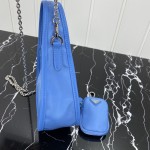 Prada Re-Edition 2005 nylon 3 in 1 shoulder bag blue