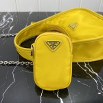 Prada Re-Edition 2005 nylon 3 in 1 shoulder bag yellow