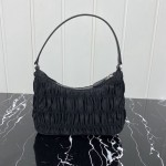 Prada Nylon and Saffiano leather mini bag Black