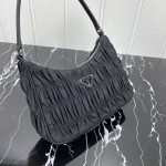 Prada Nylon and Saffiano leather mini bag Black