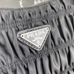 Prada Nylon and Saffiano leather mini bag Black