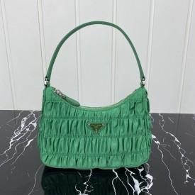 Prada Nylon and Saffiano leather mini bag Green