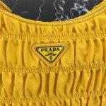 Prada Nylon and Saffiano leather mini bag Yellow