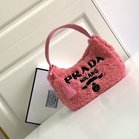 Prada Re-Edition 2000 terry mini bag Pink