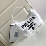 Prada Re-Edition 2000 terry mini bag White