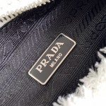 Prada Re-Edition 2000 terry mini bag White