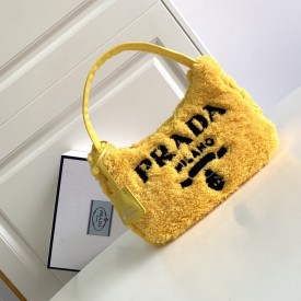 Prada Re-Edition 2000 terry mini bag Yellow