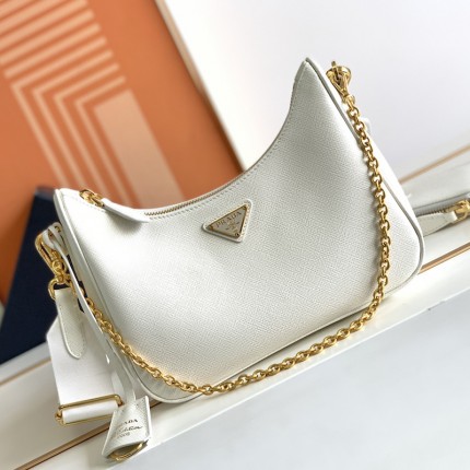 Prada Re-Edition 2005 Saffiano leather bag White