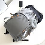 Prada Re-Nylon and Saffiano leather backpack Grey