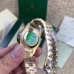 Rolex 18K Yellow Gold Diamond 40 MM Watch Blue