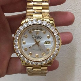 Rolex 18K Yellow Gold Diamond 40 MM Watch