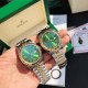 Rolex Datejust 41mm Green Dial Roman Marker SS/YG Bracelet