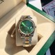 Rolex Datejust 41mm Green Dial Roman Marker SS/YG Bracelet