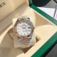 Rolex Datejust 41mm White Dial Diamonds Marker SS/YG Bracelet