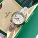 Rolex Datejust 41mm White Dial Diamonds Marker SS/YG Bracelet