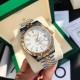 Rolex Datejust 41mm White Dial Lumed Marker SS/YG Bracelet