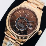 Rolex Sky-Dweller Oyster 42 MM Oystersteel Chocolate