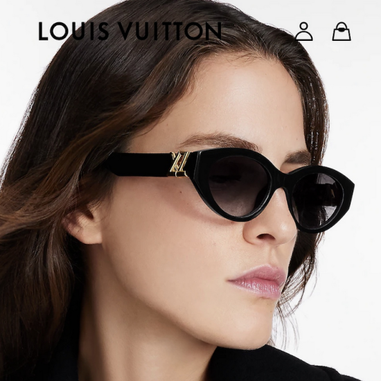 Louis Vuitton LV GO-14 Cat Eye Sunglasses Z2107W