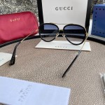 Gucci Aviator metal sunglasses Black