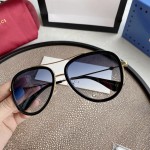 Gucci Aviator metal sunglasses Black