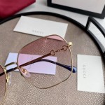 Gucci Square Metal Horsebit-Temple Sunglasses Pink