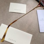 Gucci Oval Metal Sunglasses Blue